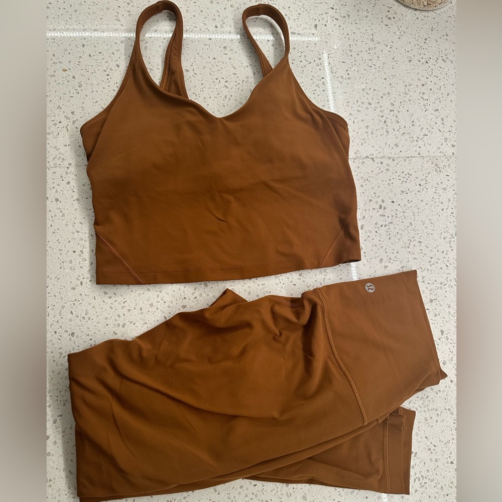 Lululemon legging  and tank bundle size 6 very soft NWOT